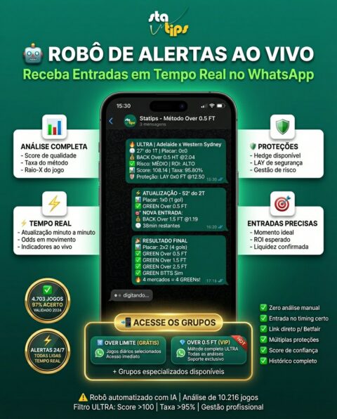Acesso ao Método Over 0.5 FT